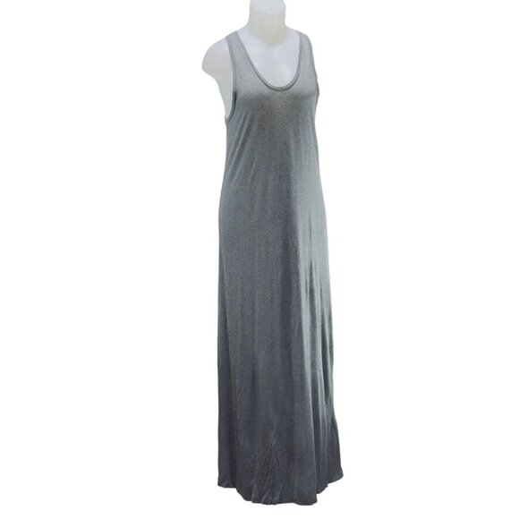 GAP Women's Gray Maxi Dress 100% Rayon Size Petite M - Picture 12 of 13